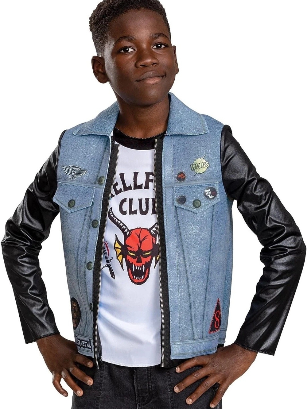 Stranger Things Eddie Child Large 10-12 Halloween Costume New